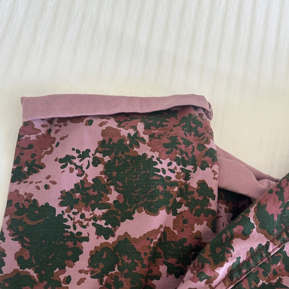 Floral Print Pink & Black Overalls - Picture 7 of 8
